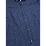 Tommy Bahama  Shirt Dress Button Linen Blend Navy‎ Beach Travel Cruise Vacation Photo 3