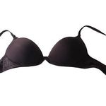 Vassarette Elegant Black Lace padded underwire Bra 36B Photo 0