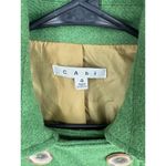 CAbi Jacket Womens Size 4 Green Wool Blend Short Double Breast Peacoat Photo 5