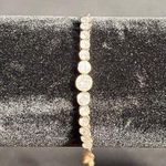 Round Cubic Zirconia Rose Gold Toned Tennis Bracelet Photo 0
