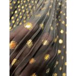 ZARA  Black Gold Polka Dot Pleated Halter Neck Mini Dress XS Photo 1