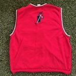 Napa Golf Valley Medium Red Golf Sweater Vest Photo 3