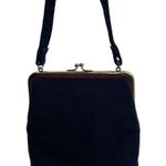 Vintage Virginia ribbed fabric tiny satchel. . Black Photo 2