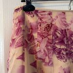 Ann Taylor A-Line Silk Lined Skirt in Pink and Cream Floral 10 Photo 2