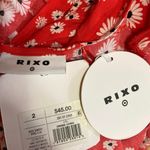 Rixo NWT Red Daisy Floral Plunging V Photo 3
