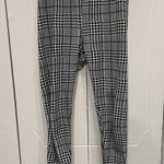 SheIn Plaid Black and White High Waisted Leggings Photo 1