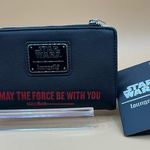 A Very Cool Beautiful Rare Disney Loungefly X Star Wars NWT snap Zip Wallet Black Photo 1