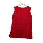 Misook Exclusively  Woman’s Sleeveless Shell Tank Knit Scoop Neck Red Size Medium Photo 4