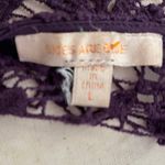 Skies Are Blue  Lace Midi Dress Sz L Purple Dark Fairy CottageCore Boho Feminine Photo 10