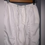 ZARA White Parachute Pants with Green Stitching (XS) Photo 3