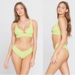 l*space L* Ribbed Pratt Bikini Bottom In Mojito Photo 2