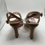 Bernardo NWB  Leather Sandal Leslie size 9.5 beige tan heels strappy  1299 Photo 9