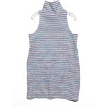 Akemi + Kin  Mini Sleeveless Shift Mini Dress Stripe Multicolor Mock Neck Women S Photo 1
