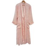 Victoria's Secret VICTORIA’S SECRET Vintage Gold Label Silky Paisley Pink Robe Size M Photo 7