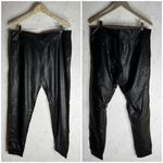 Commando black faux leather joggers Photo 1