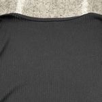 American Eagle  Black Ribbed Long Sleeve Vneck Shirt XS Photo 4