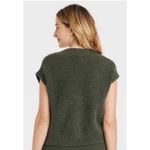 Universal Threads Universal Thread Green Cotton Blend Cable Knit Fisherman Sweater Vest XL New nwt Photo 5