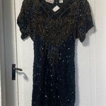 Laurence Kazar Vintage   New York silk sequin dress Photo 0