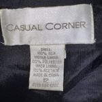 VTG 90s CASUAL‎ Corner Old Stock Black Floral Silk Sleeveless Sheath Dress Photo 6