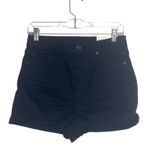 American Eagle NWT Ne(X)t Level Solid Black High Rise Curvy Shorts Photo 0