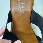 Italian Shoemakers Italian ShoeMaker Black Slip On Mule Wedges Womens 8 Beachy Classic Sandals Photo 3