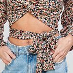 Long Sleeve Floral Crop Top Multi Photo 2