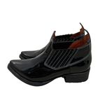 Acne Studios  gabby western short bootS black‎ patent leather size 35 $700 Photo 3