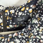 Rails Filomena Lace Inset Top Black Floral Size M Photo 2
