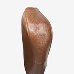 Burberry Brown Embossed Leather Crossbody Adjustable Strap Heritage Style Photo 14