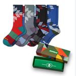 Bombas  Snowflake Calf Sock size Large Gift Box 4 pack Photo 0