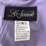 La Femme NEW NWT  Criss Cross Back Maxi Gown In Lavender Photo 7