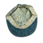 Toucan Collection Vintage Y2k Blue Chambray Denim Newsboy Cap Hat Photo 3