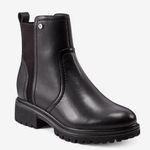 NEW Rockport Womens Isalina Zipper Waterproof Leather Booties Lug Boots Black 6 Photo 0