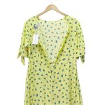 Faithfull the Brand NWT  Emilia Luda Lemon Yellow Floral Midi Dress Size Large /8 Photo 5