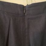 Boden Navy Blue Floral Embroidered Linen Cotton Skirt Women's size 10 Petite Photo 5