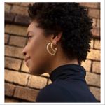 Rachel Zoe NWT Rendor Gold Victoria Double Hoop Earrings by Photo 7