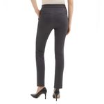 Theory NWT Women’s High-Waisted Slim Slit Polish Scuba Pants in Charcoal Grey Photo 1