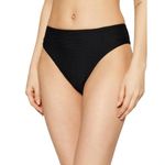 Seafolly High Rise Ribbed Black Bikini bottom Essentials 40609-640 Size 2 NWT Photo 14