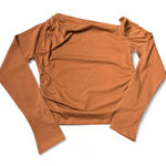 J.Crew  Women’s Asymmetrical off-the-shoulder top in stretch cotton blend Size L Photo 0