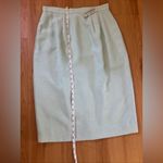 Amanda Smith  Skirt Suit 8 Mint Green Lined Straight Knee Length Photo 5