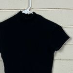 Brandy Melville Mock Turtleneck Black Tee one size Photo 4