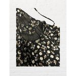 GB Women's Dress Mini Black Floral Dress High Neck Ditzy Girlie Flowers Photo 2