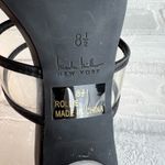 Nicole Miller Clear Heels Mules Sandals Womens 8.5 Slip On Black Rollie Photo 13