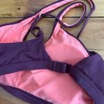 prAna ☀️3/$25  Tamira Bikini Top in Black Cherry Size Large Crossed Back medium Photo 3