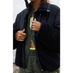 Free People  FP Movement Adventure Awaits Fleece Jacket Black Size Large NWT Cozy Photo 4