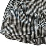 Who What Wear  women's size medium black and white checkered blouse with … Photo 2