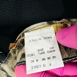 Roberto Cavalli  Black Gold Pencil Skirt Mini Skirt Made In Italy Size 8 Photo 2