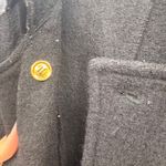 Sandro  Sportswear Womens Black Wool Blend Military Style Tie‎ Belted Coat Size L Photo 7