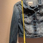 Jessica Simpson Distressed Jean Jacket Denim Jacket Size Medium Photo 7