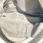 Fossil  Elise Double Zip Black Pebbled Leather Large Crossbody Shoulder Bag Purse Photo 3